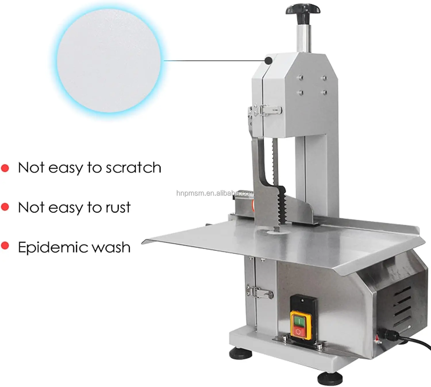 Bone and Meat Cutting Machine Butcher Electric Bone Saw Meat Band Saw Blade Industrial Meat Cutter and Frozen Food Slicing Tool