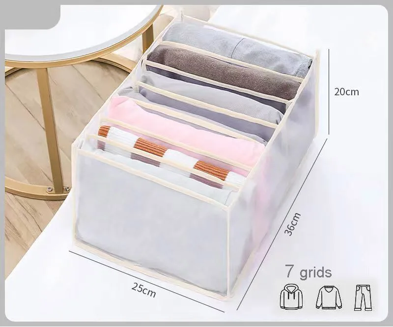 1 set of clothing underwear socks Drawer Storage Organiser   Underwear Clothes Drawer  Divider washable transparent