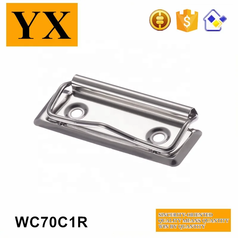 Nickel plate metal 70mm wire binder clip stationery metal clipboard drawing board paper clips
