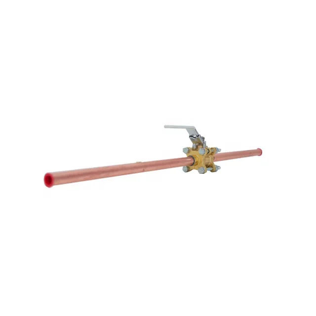 High quality china factory amcaremed customized brass medical gas shut off ball valve with copper tube