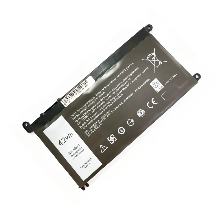 Factory Price 11.4V 42Wh WDXOR T2JX4 P69G laptop battery for DELL Inspiron 5567 battery 15 5568 notebook battery