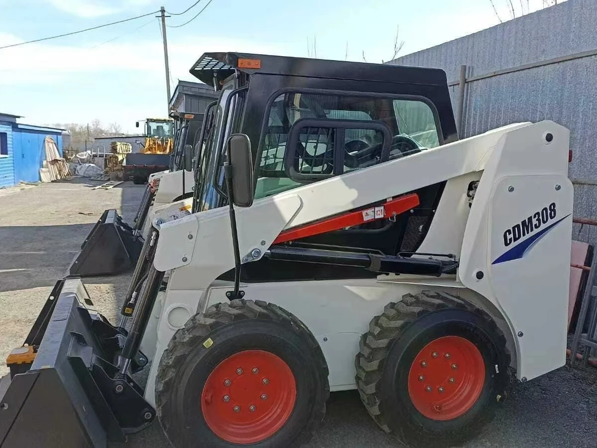 Китайский известный бренд 4WD погрузчик с бортовым поворотом CDM308 в наличии евро ковшом 0 48 м ³