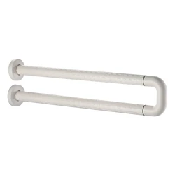 Anti-slip White ABS Coating Stainless Steel Wall Mounted Shower Safety Rail Bathroom Toilet Grab Bar for Hospital  School