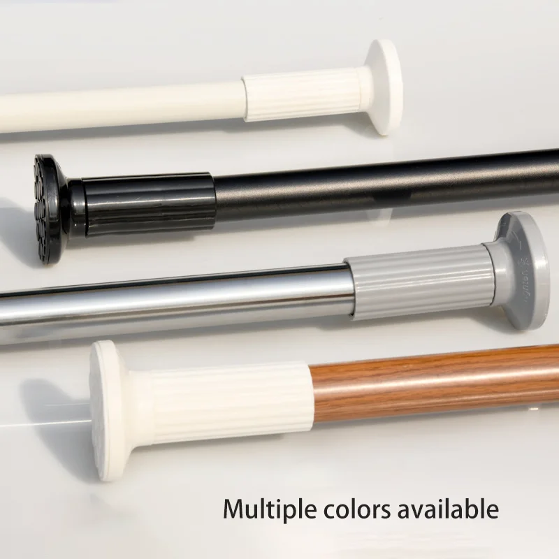 1.74-2.24m Punch-free indoor curtain rod clothesline pole bathroom toilet shower curtain rod retractable easy-to-disassemble sin