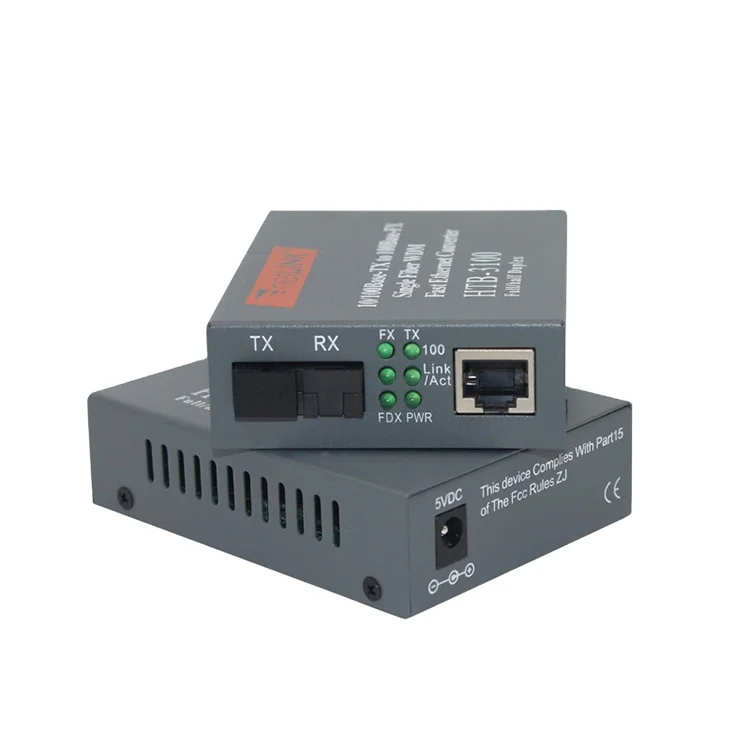 NetLink HTB 3100 AB 25KM 100mbps Single mode Single Fiber Photoelectric Transceiver Fiber Optic Media Converter