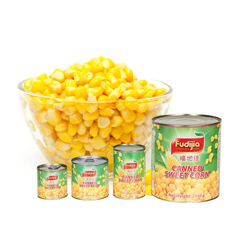 Canned Sweet Corn | Canned Corn Kernels | Canned Corn Factory Price 184g  340g 425g 800g 2840g