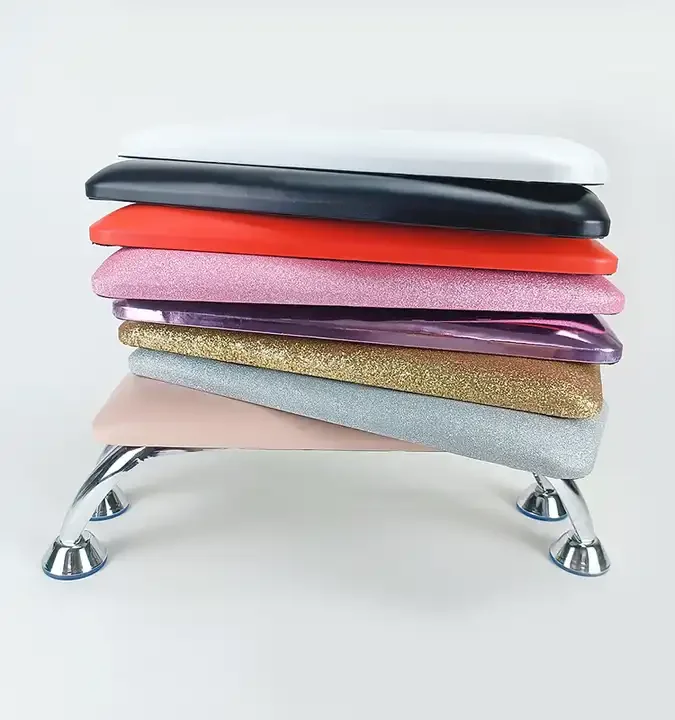 Wholesale Custom Logo Soft Pillow PU Leather Salon Nails Supplies Arm Manicure Cushion Nail Arm Rest Hand Pillow For Nail Art