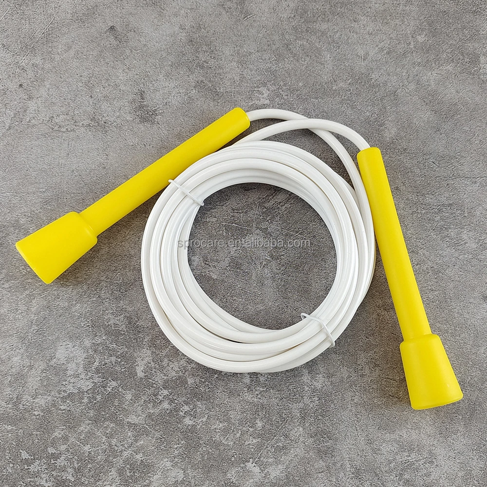 Adjustable Lightweight Jump Rope for Fitness and Exercise with Plastic Handles Tangle-Free Skipping Rope for Workout Gym Cardio