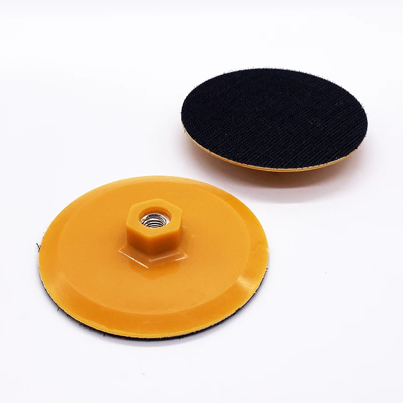 Low Price High quality plastic 3/4/5/6/7 inch M10/14/16 foam polishing pad use with sand paper