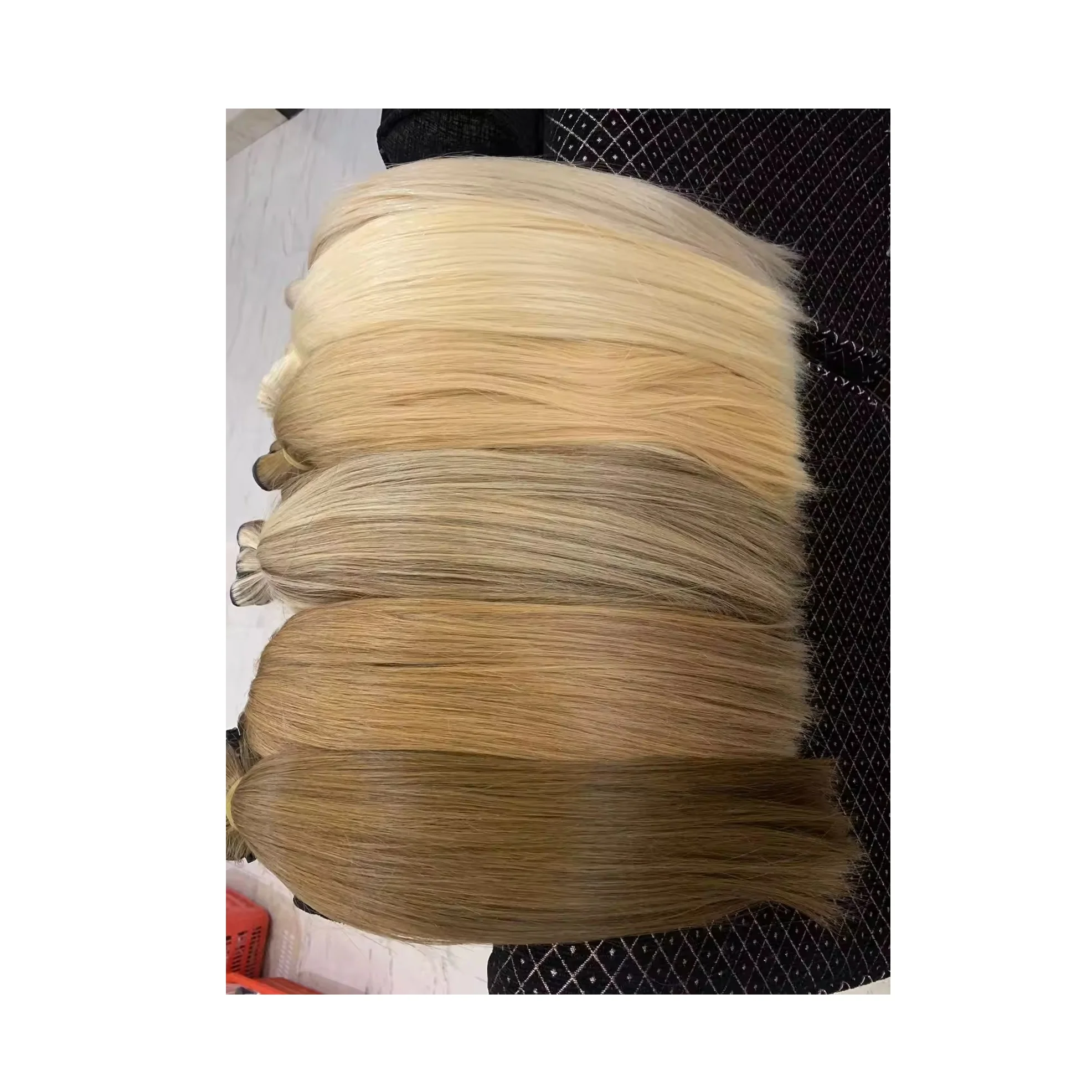 Export Quality European Russian 13A Double Drawn Hair Extensions Genius Weft in Wave and Kinky Style Best Price  Human Hair Bulk