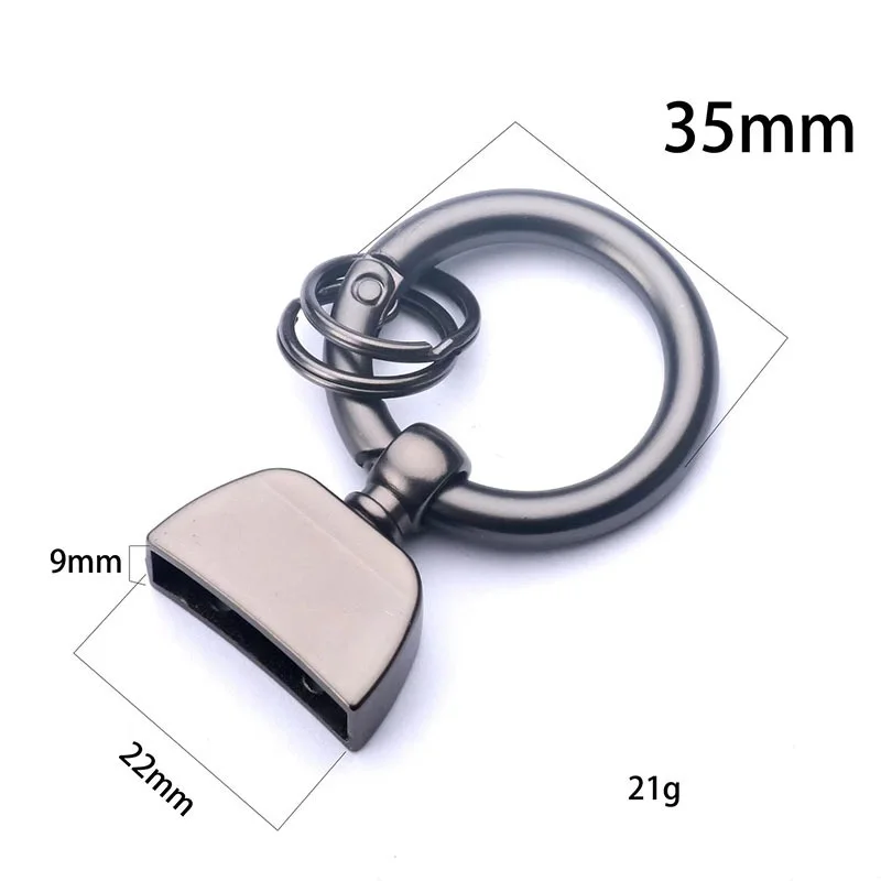 Zinc Alloy Electroplated Car Keychain Pendant Accessories Leather Keychain Hardware Wholesale Diy D Horseshoe Buckle