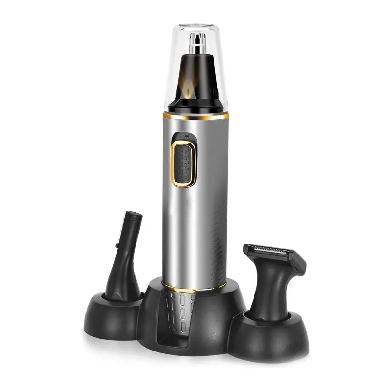 MRY Factory Portable Nose Trimmer USB Type-C Electric LED light Nose Hair Clipper Nose Beard Shaver Men Grooming Kit