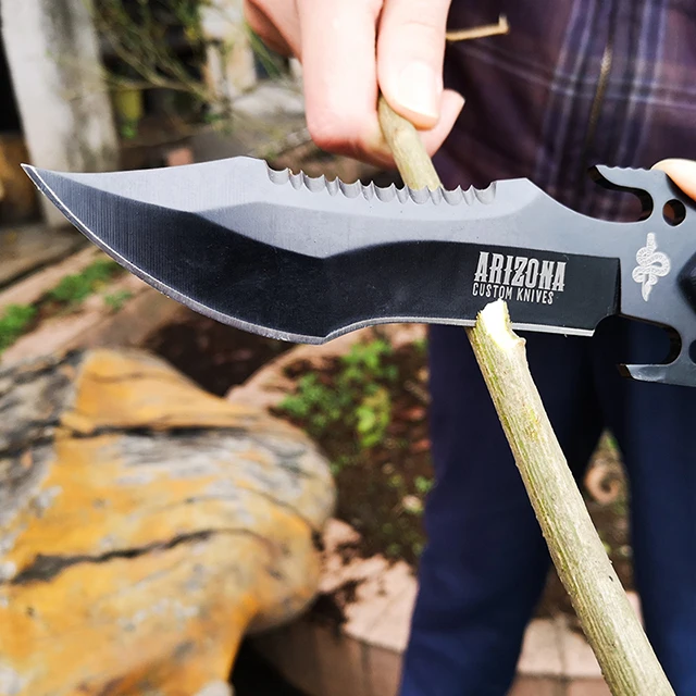 
Handmade Damascus Cold Steel G10 Fiber Hunting Knife Fixed Blade 7ce13mow Straight Survival Knives tactical camping army knife 