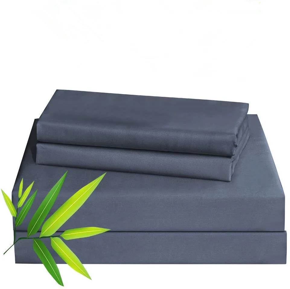 
Superior Soft 100% Bamboo Hotel Bed Linen with Deep Fitted Sheet Custom Packaging 