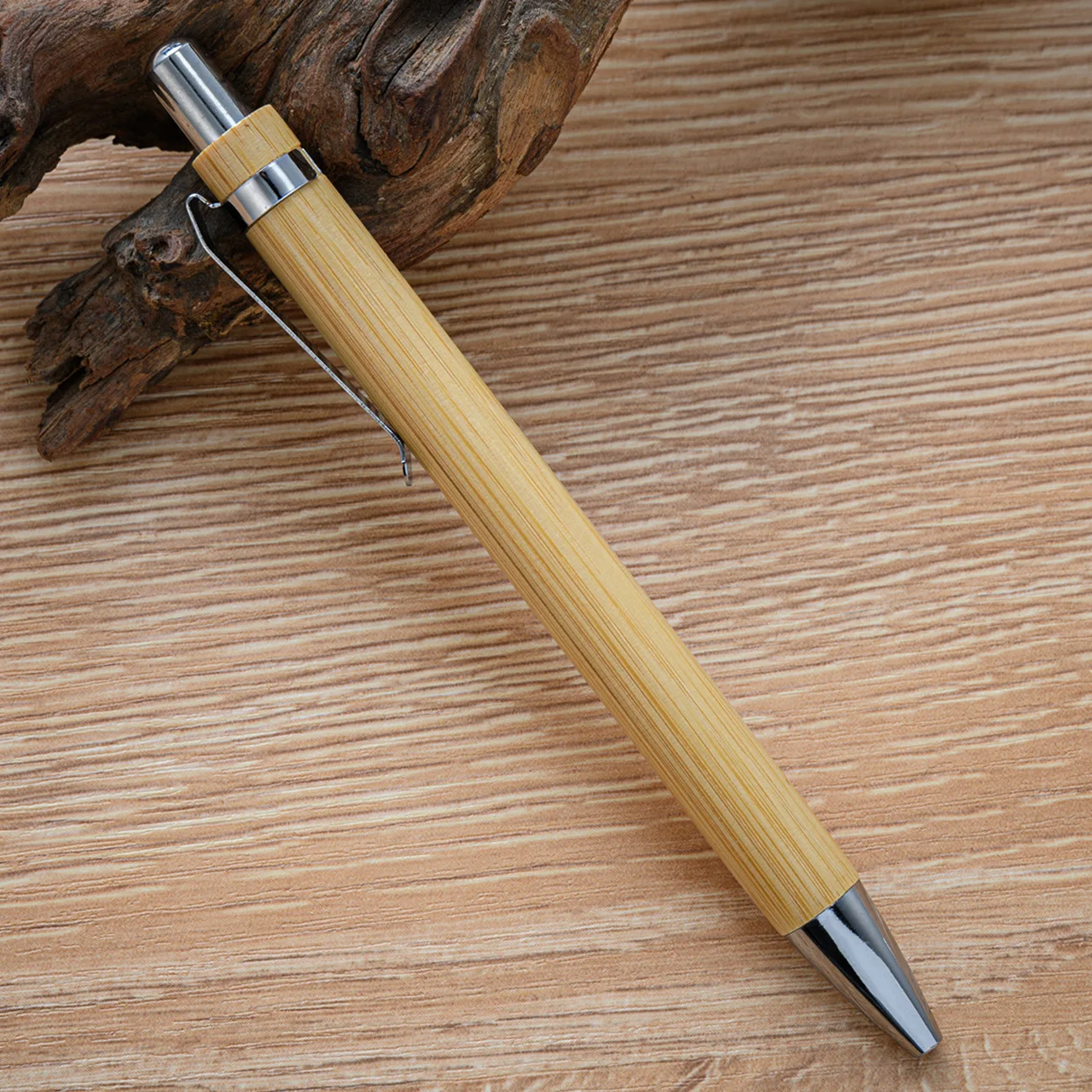 Promotion Personalized Ballpoint Pens Wooden Bulk Engraved Customized Bamboo Pens