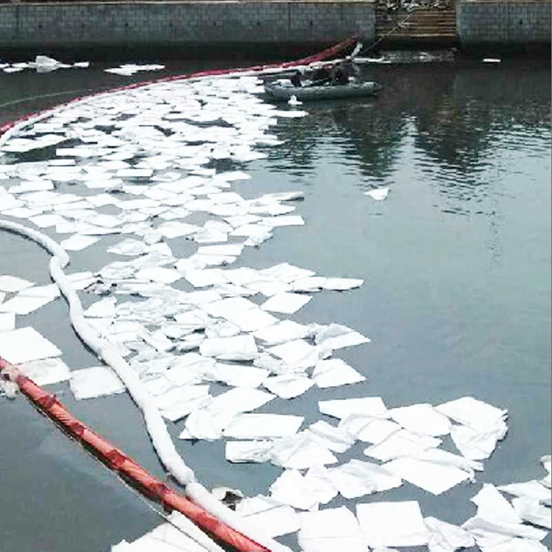 10cm*3m economy dock oil absorbent boom oil spill pp absorb oil sorbent sock