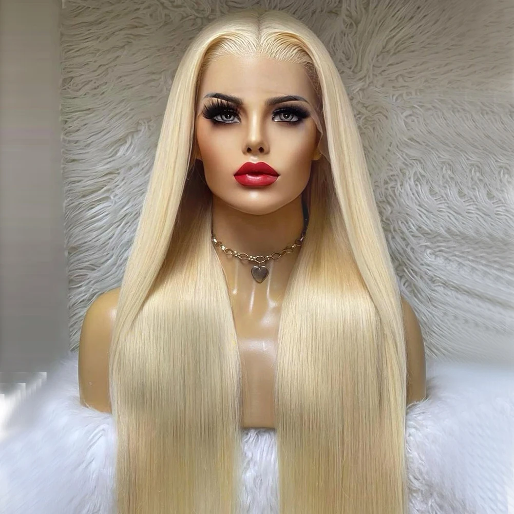 Cheap 613 Blonde Full Lace Human Hair Wigs For Black Women Raw Peruvian Virgin Human Hair Lace Front Wigs HD Lace Frontal Wigs