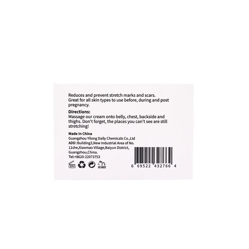 100% Organic Extracts Sunflower Oil Best Private Label  Anti Stretch Mark Removal Cream