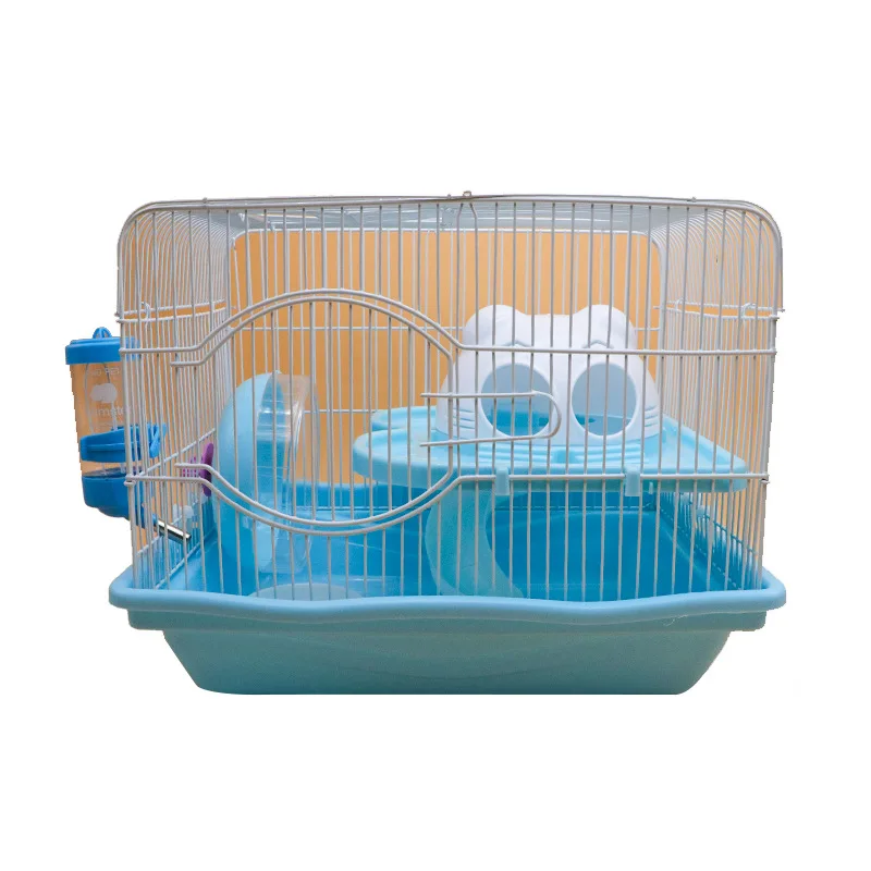 New Style Hamster Cage Cat Shape Double Layer Mini Pet Playing Castle House
