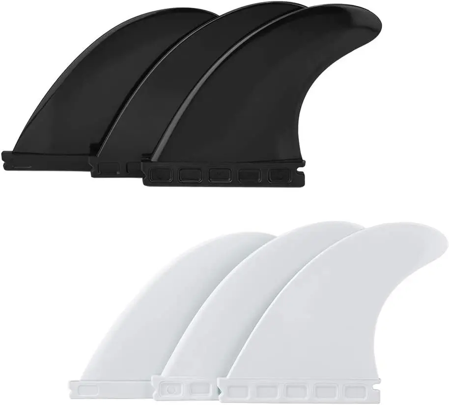 Wholesale SUP Paddle Board Tail Rudder Fin Left Middle Right A Set of 3 Colourful Surfboard Fins