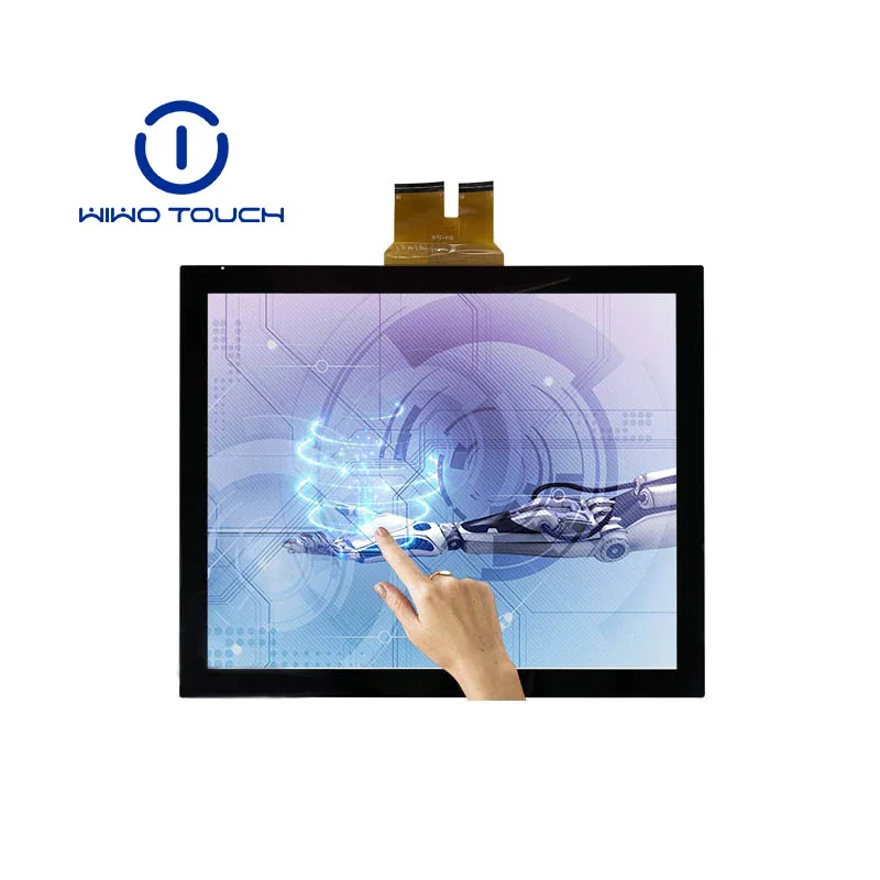 OEM 19 inch LCD touch screen overlay kit customize capacitive touch panel for kiosk