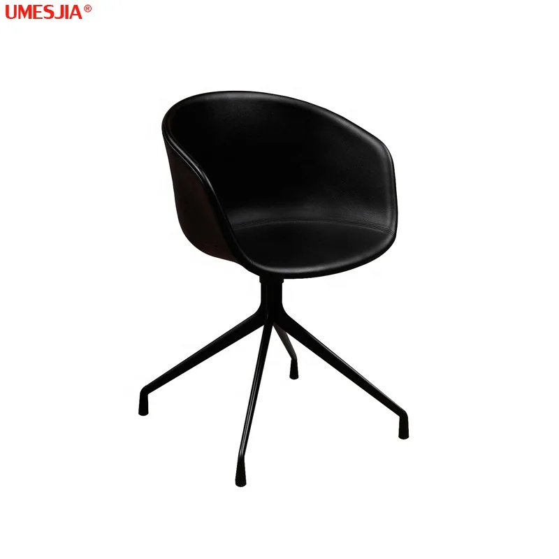 Luxury Nodic  Dining Chair Restaurant Furniture coffee chair Velvet synthetic leather Aluminum Powder coated black feet