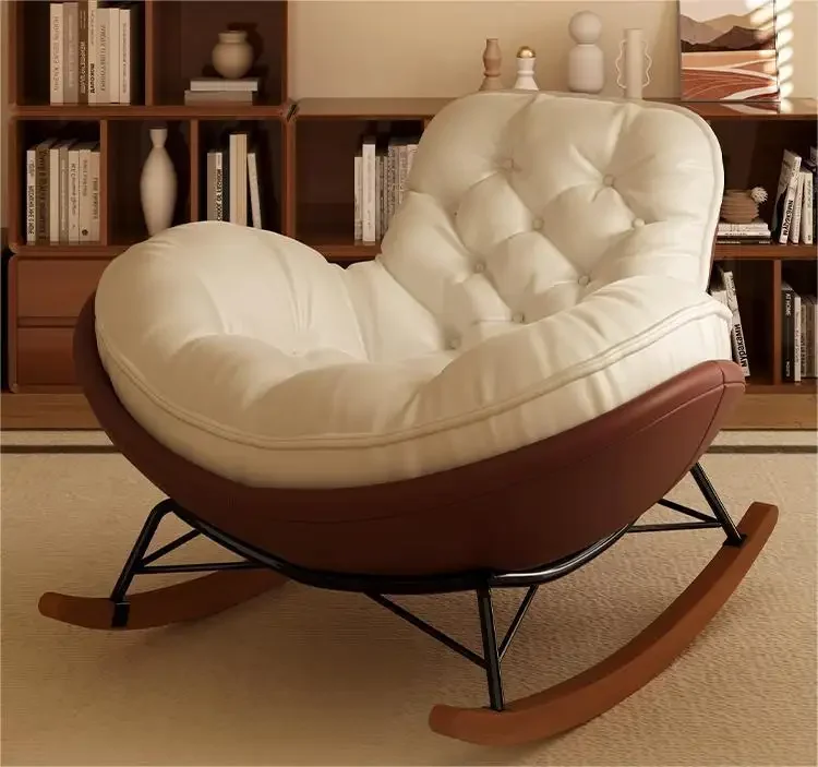 Wholesale Hot Sale Fabric Sofa Sets Rocking Chair Velvet Waiting Lounge Accent Furniture Living Room Chairs