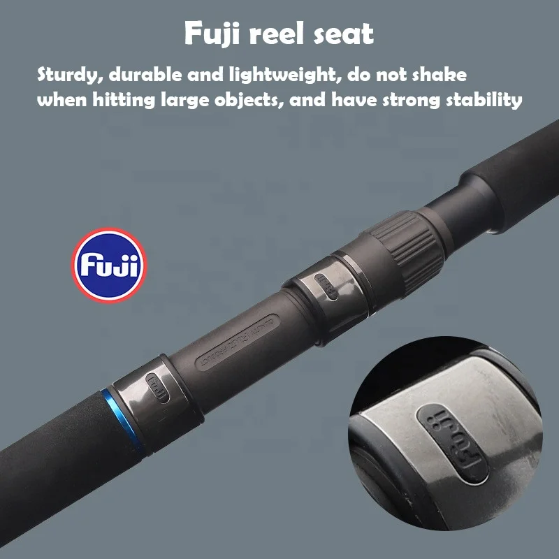RISING FUJI Guide Ring FUJI Reel Seat 2.43m 2.58m High Carbon Blank Cast Heavy Popper Jigging Fishing Surf Rods