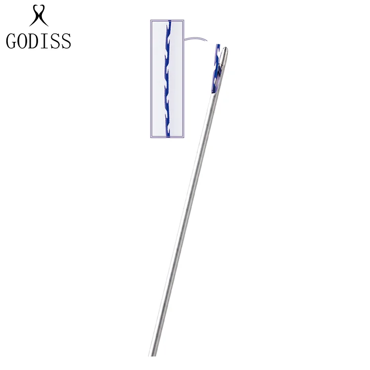 GODISS distributors wanted pdo thread lift absorbable cosmetic thread lifting needle sharp 4D cog pdo thread barb 23g 90mm