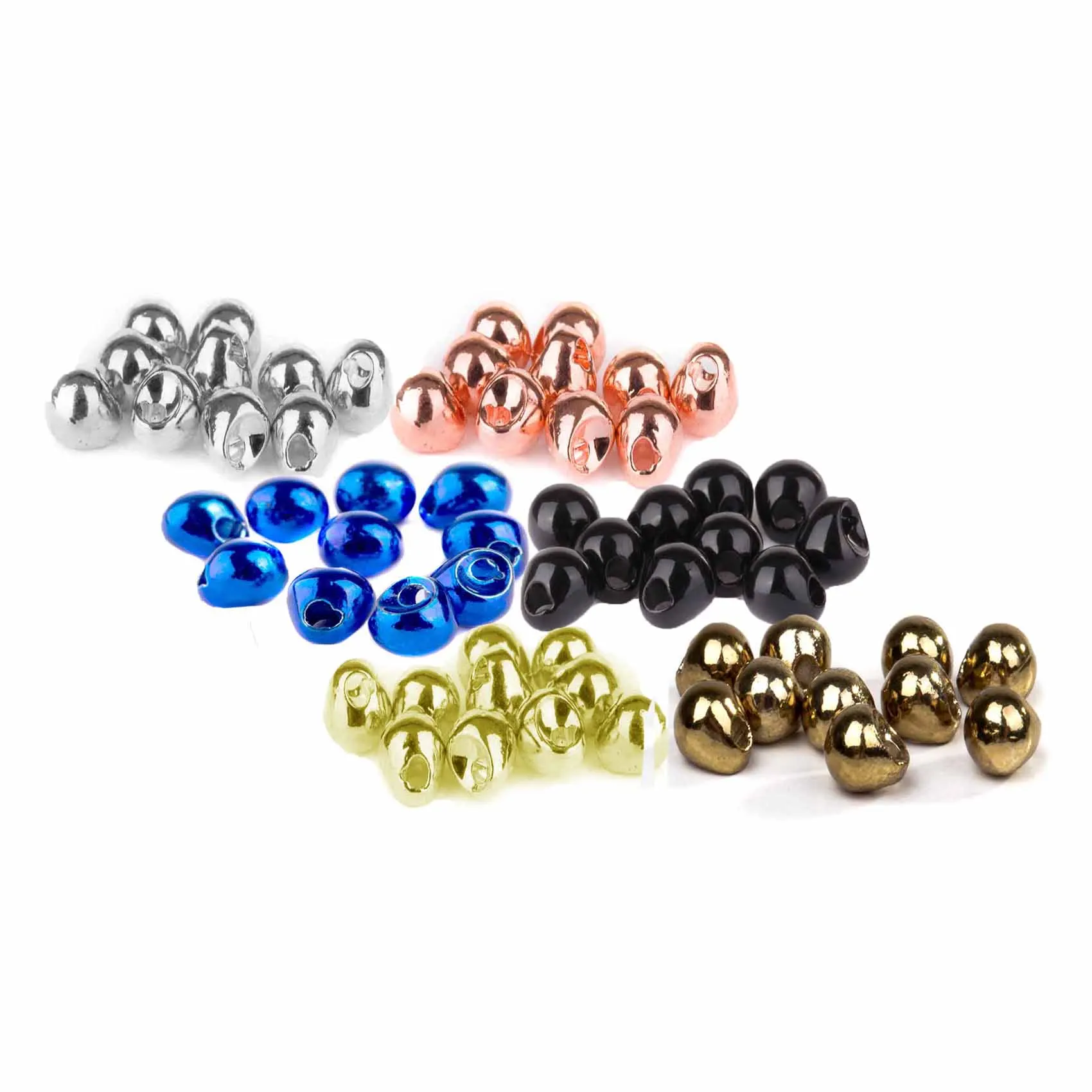 Top quality Various Colors Jig Off Tungsten Beads Fly Tying Beads Fishing Tungsten Beads for Fly Fishing (B10)