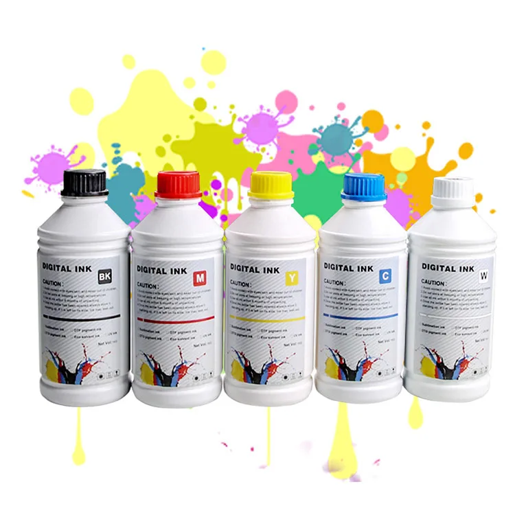Environmentally Friendly Ink Printing Wholesale 1000ml  Textile Pigment Ecotank For  003 544 Refill with ink shaker