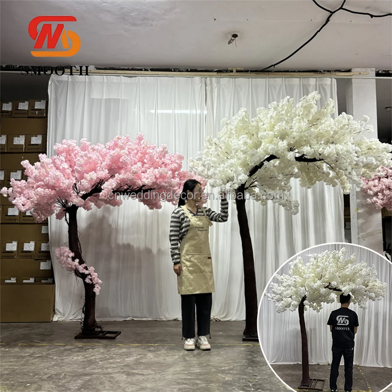 SMOOTH Large Indoor Outdoor Landscaping Wedding Decorations Artificial Cherry Blossom Trees For Event