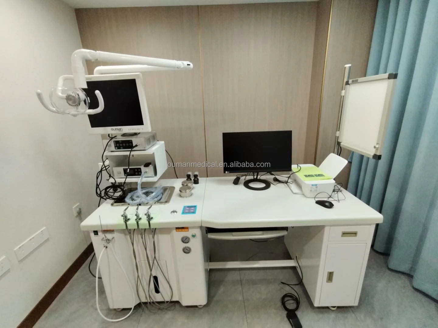 Luxury ENT Treatment Table Unit with Patient Chair for Otolaryngologist
