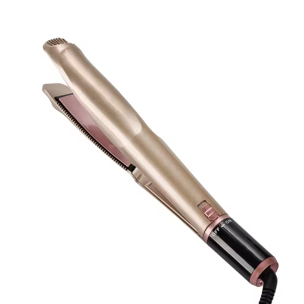Professional 2 in 1 Electric Hair Curling Irons Ceramic Tourmaline with Digital LCD Display Hair Curler Straightener for woman