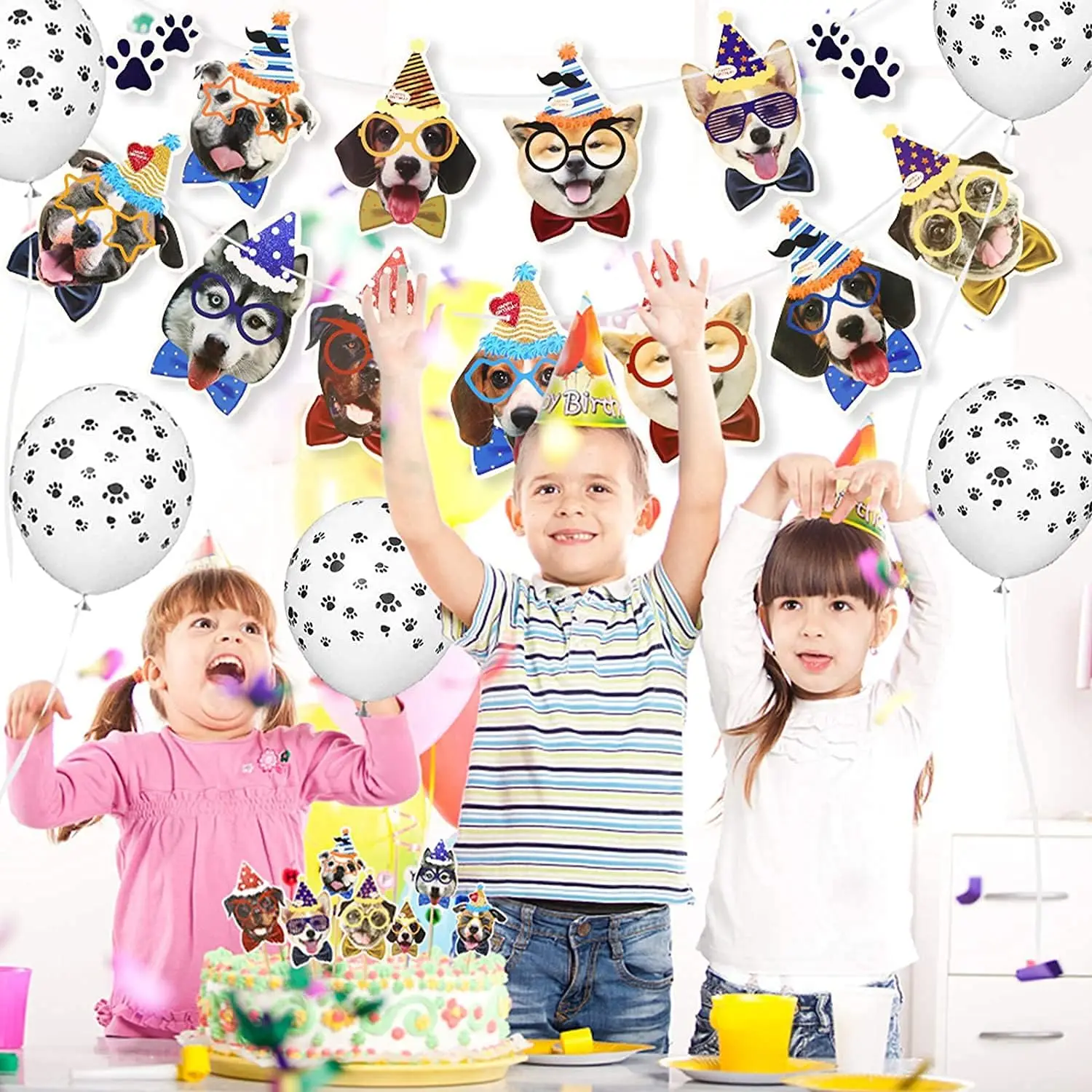 Wholesale 12 Inch Paw Print Party Balloons Latex Animal Balloons Jungle Birthday Party Wedding Decoration