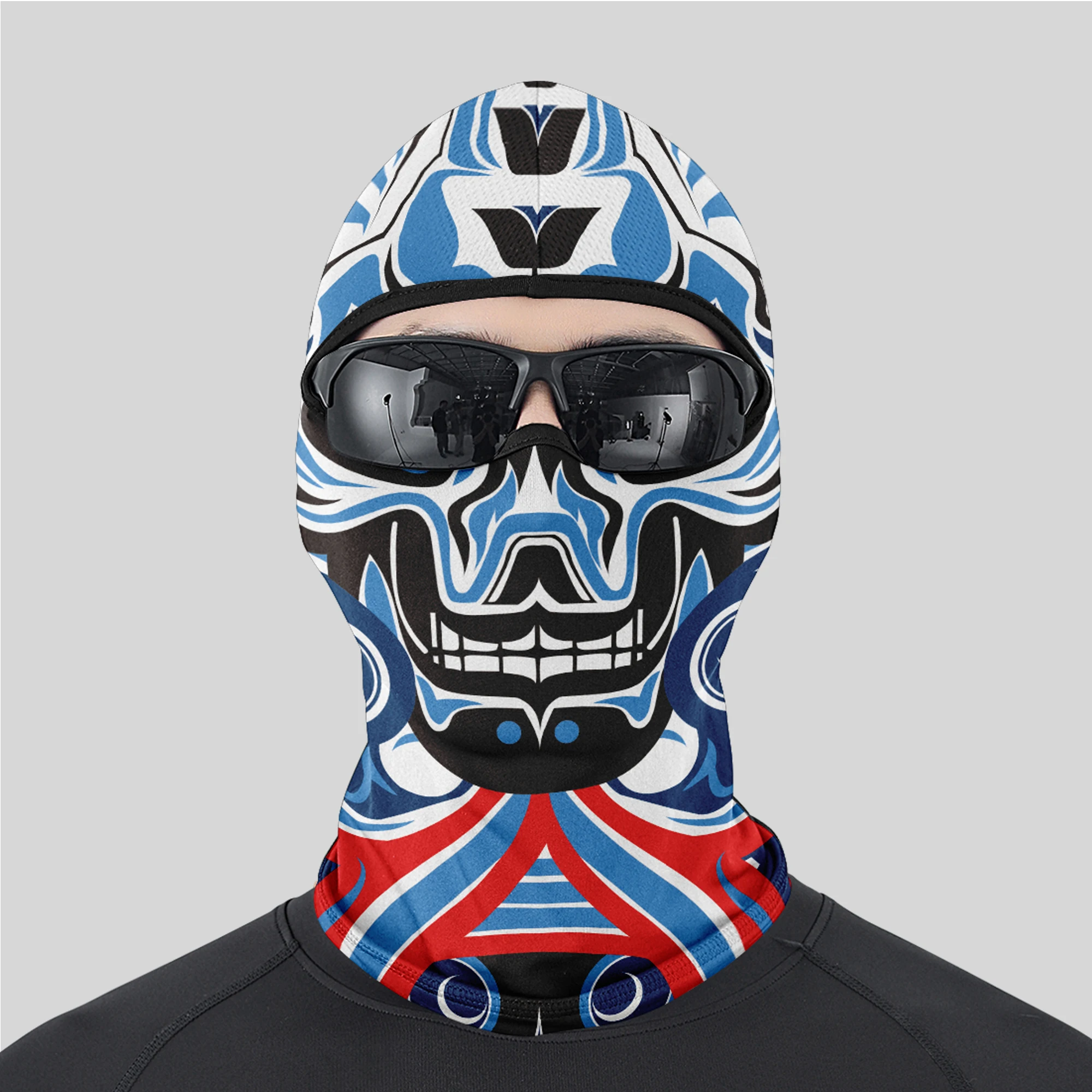 Factory Price 3D Animal Novelty Pattern Full Face Mask Neck Gaiter UV Protection Motorcycle Balaclava Mask