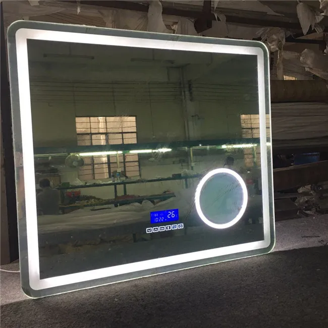 
CE&ISO9001 toilet mirror with light bathroom mirror with light blue tooth mirror led speacker 