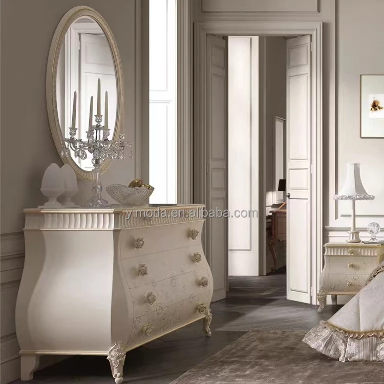 French style Durable Luxury Unique Designs King Queen Size Wooden Beds elegant double victoria bed