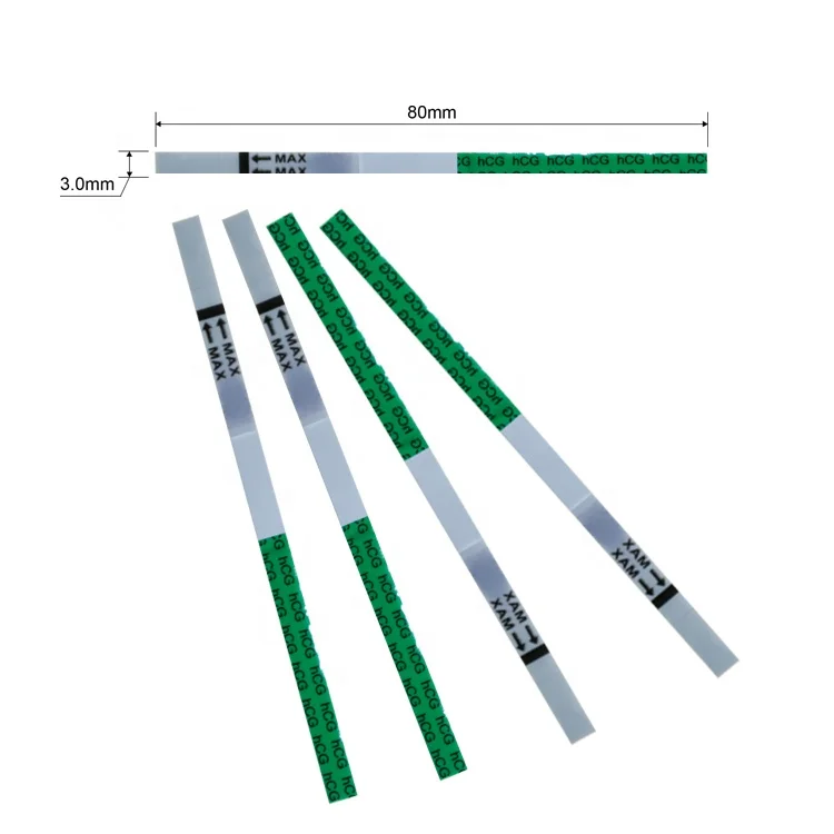 Strip Type 3.0mm Urine Specimen HCG One Step Pregnancy Test Strips Kit Price Manufacturers Device New