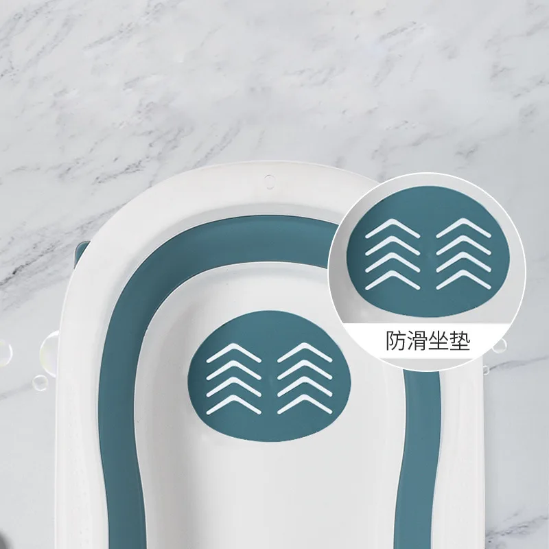 2021New arrival hot sale high quality big size plastic foldable baby bathtub inflatable baby bathtub