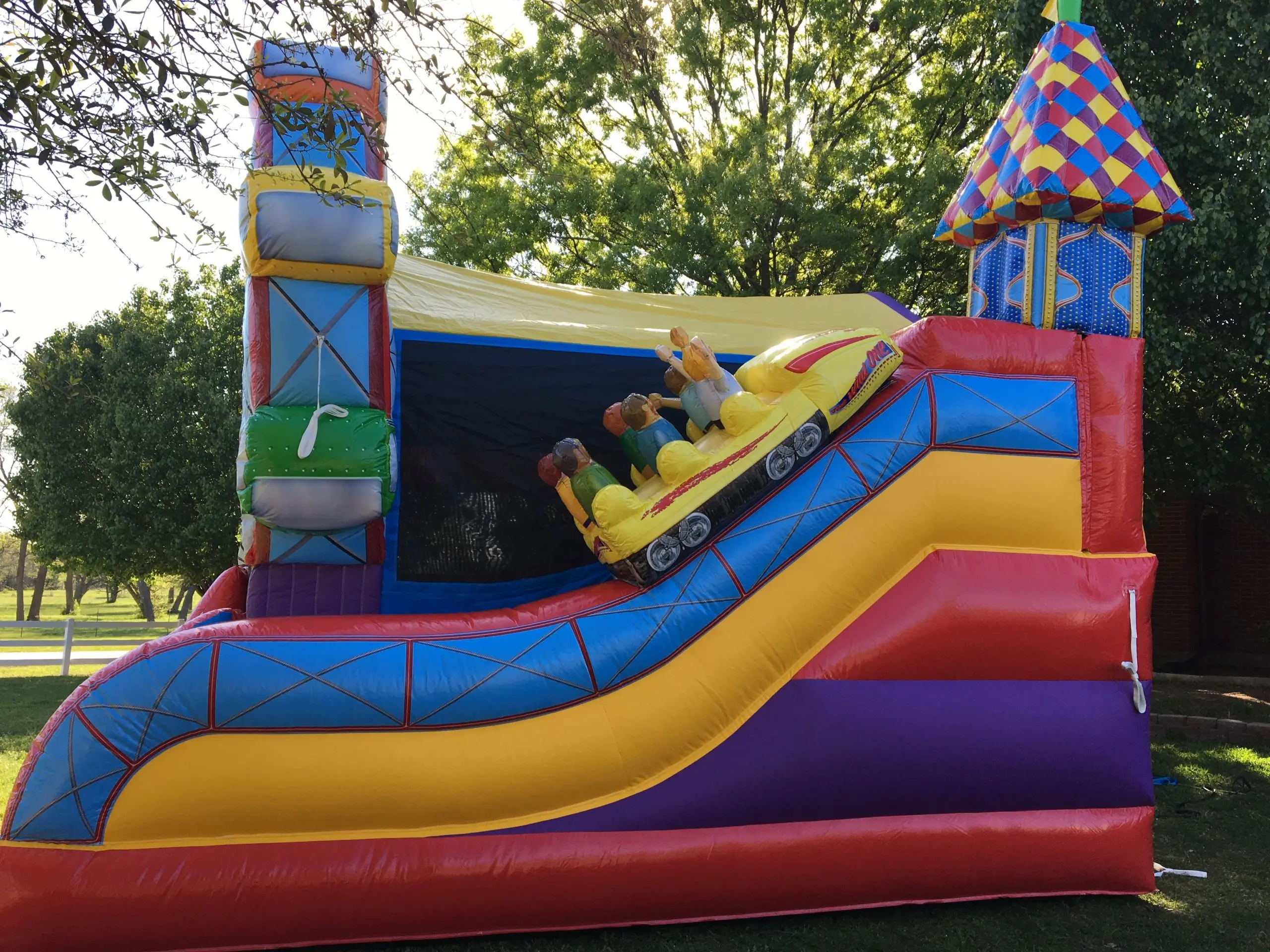 wholesale inflatable  Carnival Fair Combo Carnival 5 in 1 Combo carnival theme bounce house