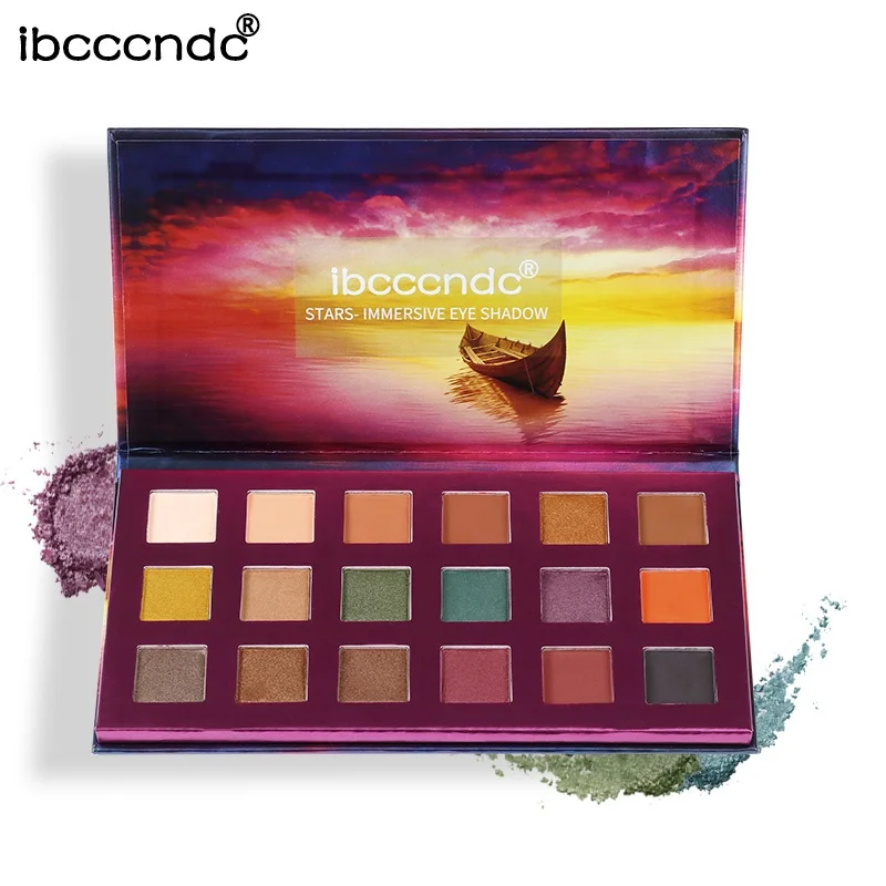 High Pigmented Cosmetics vegan and cruelty free eye shadow Glitter private label Custom Makeup Eyeshadow Palette