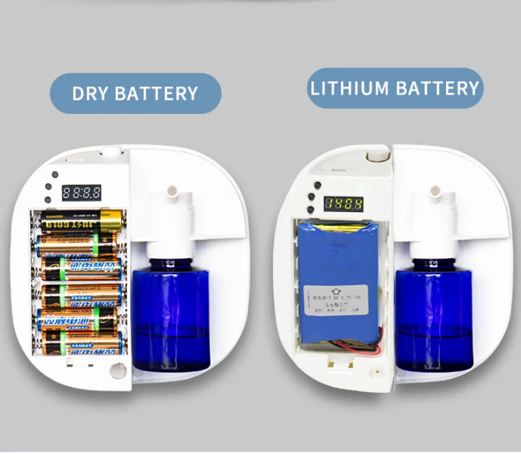 New Idea Lithoum Battery Cold Diffusing Essential Oil Wall Mounted Fragrance Oil Aroma Scent Diffuser Machine Air Freshener