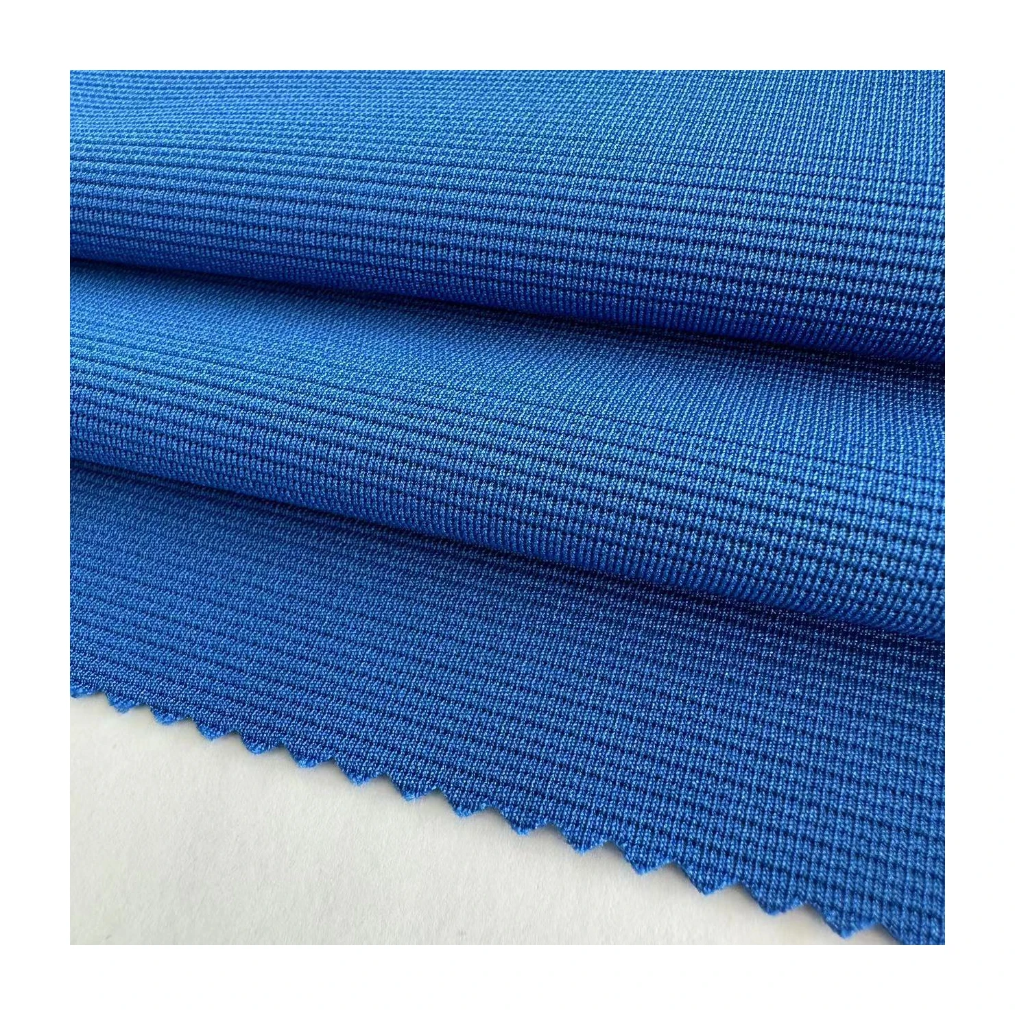 Custom 230gsm stretch ottoman rib fabric polyester spandex solid ottoman fabric for trousers and garment