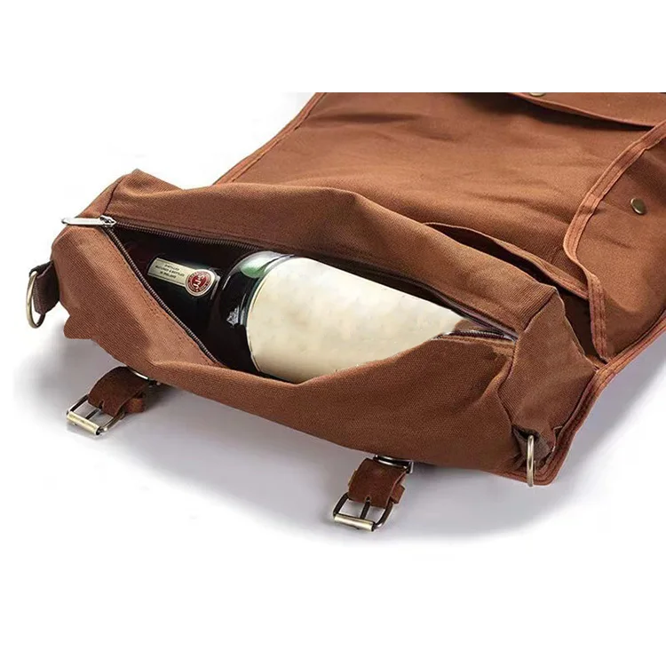 Professional Portable Bar Tool Set Bag Shoulder Strap Carry Storage Travel Bartender Kit Bag Without Accessories