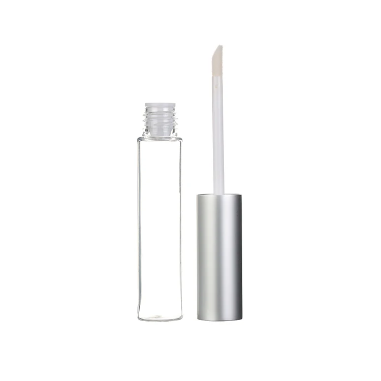 EU-Beauty Recyclable 5ml Petg Clear Lip Gloss Tubes With Thickness Featuring A Metal Brush Lipstick Mascara And A Screw Cap