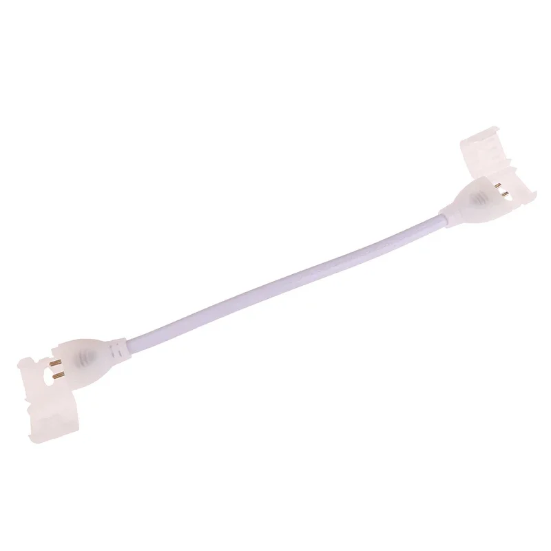 220V EU Plug For wireless 2835 120led 12mm Led Light Strip Connector 2pin COB Led Strip Light Fix Clips Connector Accessories
