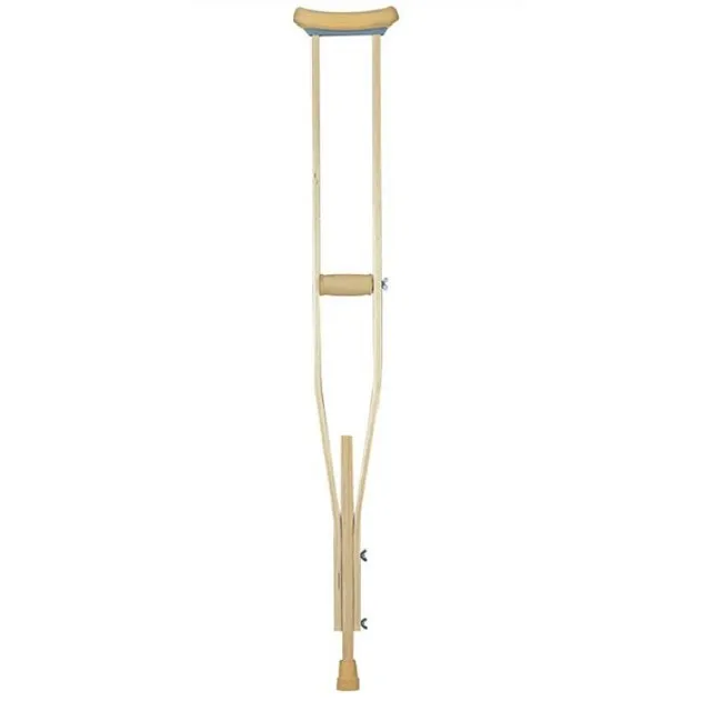 Wooden Underarm Medical Crutch Canes Walking Stick