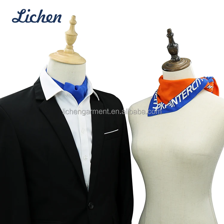 Оптовая продажа, индивидуальный дизайн логотипа, Шелковый саржевый мужской шарф с принтом, набор ascot и hank