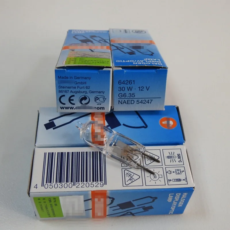 64261 12V 30W G6.35 NAED 54247 bulb For LEICA DM1000 DM2000 DM3000 microscope slit lamp halogen lamp